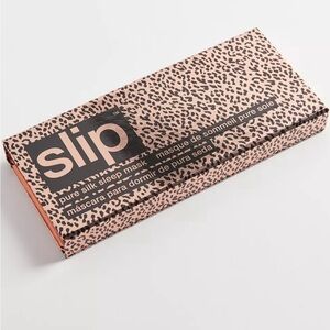 Slip Silk Sleep Mask in Leopard  Print, Rose Gold